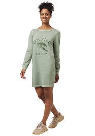 Weitere ideen zu sweatkleid damen, sweatkleid, schnittmuster hoodie damen. O Neill Sweat Kleid Fur Damen Grun Planet Sports