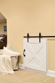 Diy Crawl Space Barn Door The Cofran Home Barn Door Projects Diy Barn Door Diy Crawlspace