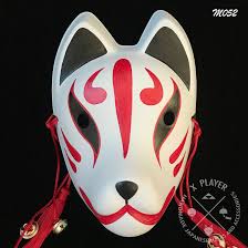 Kitsune Mask Torch Fire Kitsune Mask Kitsune Japanese Fox Mask