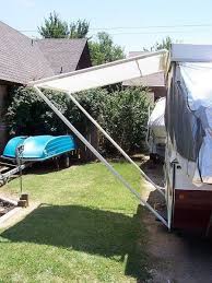 Home Made Awning Finally Finished Pop Up Camper Camping Trailer Remodeled Campers