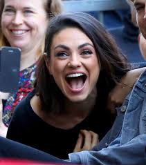 Mila Kunis ( special event ) Awesome smile! at Zoe Saldana's “Walk of Fame”  ceremonies Hollywood, CA ( May 3, 2018 )