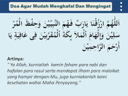 Pakej yang kami sediakan semestinya menepati citarasa anda semua kerana dengan harga nya yang murah, pilihan design yang cantik dan terkini. Doa Agar Mudah Menghafal Memperkuat Ingatan Beserta Latin Dan Terjemahnya Doa Harian Islami