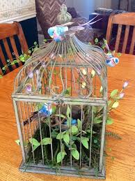 Pin By Jeanne Lightburn On Bird Cages Bird Cage Decor Bird Cage Centerpiece Bird Decor