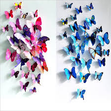 Check out our spectacular collection of vinyl & art decals online. 3d Pvc Home Decor Butterfly Wall Decals For Kids Room Tv Wall Stickers Kitchen Buy From 2 On Joom E Commerce Platform