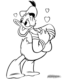 Printable coloring pages of winnie the pooh, piglet, eeyore, tigger, donald and daisy duck and mickey and minnie mouse. Disney Valentine S Day Coloring Pages Disneyclips Com