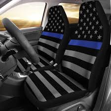 Thin Blue Line Flag Seat Covers Set Of 2 59 95 1st 1stresponders Policelife Firstresponders Carseatcover Jacked Up Trucks Car Seat Cover Sets Car Seats