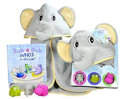 Featuring an adorable pink elephant, this baby shower bag measures about 13 inches tall and is a beautiful way to wrap any medium to large sized present. Awesome Baby Gifts With Elephants They Will Truly Love