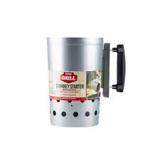 Grillpro 39470 chimney style charcoal starter. Expert Grill Chimney Starter With Safety Handle For Grilling Silver Walmart Com Walmart Com