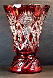 Magnifique Gros Vase Ancien Cristal Verre Taille Val Saint Lambert Vsl 5 5kgs Mm Antique Glass Crystal Glassware Glass Artwork