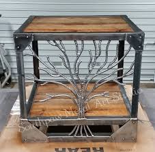 Rebar End Table By Southpaw Metal Art Studio Metal Furniture Metal Art Steel Furniture