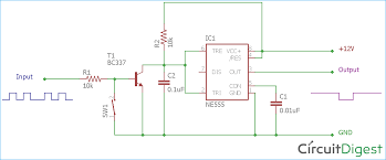 At the outset, the input for the missing pulse detector will be a signal will varying pulse widths. Missing Pulse Detector Circuit Diagram Using 555 Timer Ic