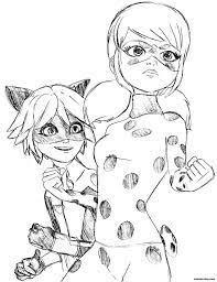 Ladybug And Cat Noir Coloring Pages 120 Printable Coloring Pages Ladybug And Cat Noir Coloring Pages Cat Noir Drawing Ladybug Coloring Page