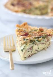 Spinach Bacon And Swiss Quiche Recipes Food Breakfast Recipes