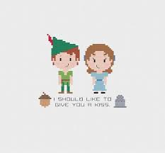 Peter Pan Inspired Cross Stitch Pattern Peter And Wendy Etsy Cross Stitch Patterns Disney Cross Stitch Cross Stitch