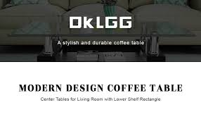 We would like to show you a description here but the site won't allow us. Amazon Com Dklgg Rectangle Glass Coffee Table Modern Center Side Coffee Table With Lower Shelf Black Wooden Legs Suit For Living Room Black Furniture Decor