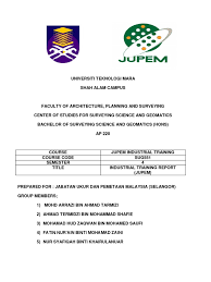 Jabatan perdana menteri (tulisan jawi: Jupem S Report Surveying Geographic Information System
