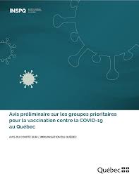 Selecting from option a or b. Https Www Inspq Qc Ca Sites Default Files Publications 3085 Groupes Prioritaires Vaccination Covid19 Pdf