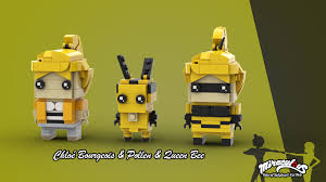 Bee kwami by crazyaboutdragons on deviantart. Lego Moc Miraculous Brickheadz Queen Bee Pollen Kwami By Kopeszku Rebrickable Build With Lego