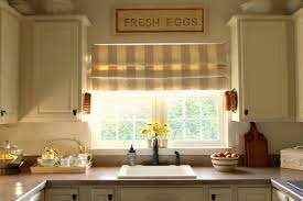 Single Window Over Sink Google Search Kitchen Window Treatments Classic Kitchen Decor Kitchen Shades