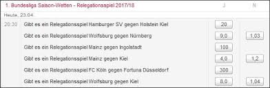 Fc köln and sc paderborn were automatically promoted to the bundesliga; Wer Muss In Die Relegation 2018 Bundesliga Wetten Bei Tipico Wettfreunde Net