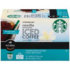 Buying guide for best keurig coffee makers. Starbucks Vanilla Sweetened 9 8 Oz Iced Coffee K Cup 10 Ct Instacart