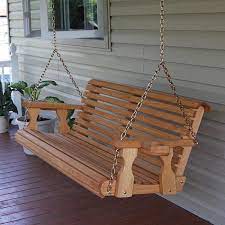 Standard features and options including gates, flowerboxes and benches! Centerville Amish Heavy Duty 700 Lb Roll Back Wooden Swing Theporchswingcompany Com