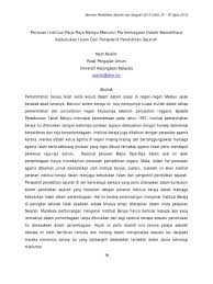 Pelbagai cabaran yang ditimbulkan oleh segelintir masyarakat yang menidakkan peranan. Peranan Institusi Raja Raja Melayu Menurut Perlembagaan Dalam Memelihara Kedudukan Islam Dari Perspektif Pendidikan Sejarah Nazri Ukm