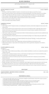 Commercial Analyst Resume Sample Mintresume