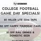 College Football Saturday Specials — BJ's event image