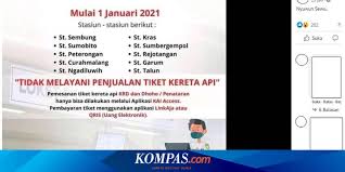 Dilansir tribun travel dari berbagai sumber, simak empat cara mudah dan cepat untuk memesan tiket ka prameks langsung dari smartphone kamu. 10 Stasiun Tutup Loket Penjualan Tiket Ka Mulai 1 Januari 2021 Benarkah Halaman All Kompas Com