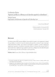 Excepcionalmente, los miembros del primer comité ejecutivo fueron nombrados en 1998 para períodos de duración diversa a fin de que la renovación de sus miembros no coincidiera en un mismo. Pdf La Historia Clinica Aspectos Juridicos Y Dilemas En El Derecho Espanol Y Colombiano