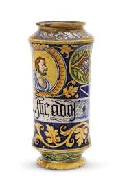 Albarello Faenza 1550 1574 Porcellane E Maioliche Asta Importanti Maioliche Rinascimentali Pandolfini Casa D Aste Maiolica Porcellana Asta