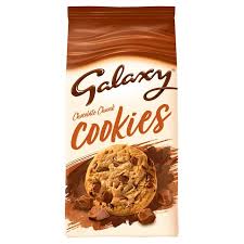 Milk chocolate with a soft caramel filling (30%). Galaxy Chocolate Chunk Cookies 180g Sainsbury S