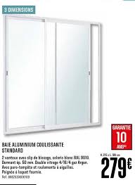 Moteurs volets roulants volet roulant brico depot brico depot volet roulant store. Offre Baie Aluminium Coulissante Standard Chez Brico Depot