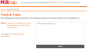 Track courier provides an online automatic tracking system to track pos laju shipments. Poslaju K2track