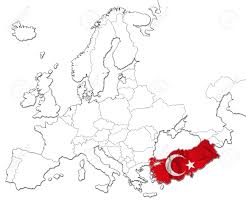 Bij het begin van de economische samenwerking in 1951 deden alleen belgië, duitsland, frankrijk, italië, luxemburg en nederland mee. De Nationale Vlag Van Turkije Op De Kaart Van Europa Geisoleerd Op Een Witte Achtergrond Royalty Vrije Foto Plaatjes Beelden En Stock Fotografie Image 63402928