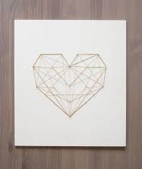 Fadenbild Herz Fadenbilder Leinwand Selber Gestalten Leinwand Gestalten