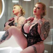 Woman with biggest boobs in Finland slips into lingerie for racy bathroom  pics - Daily Star