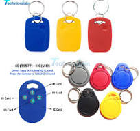 1/10pcs RFID IC Keyfobs Key Tag Token NFC TAG Keychain Keytagd 13.56MHz  125Khz