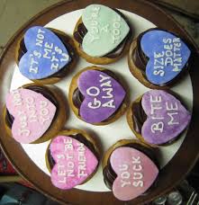 S A D Single Awareness Day The Opposite Of Vday Anti Valentines Day Valentine Day Cupcakes Valentines Day Cookies