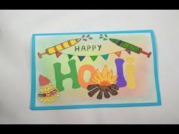 You can just make a few phone calls to figure out the number of guests expected at your holi party at home. Handmade Holi Card Special Greeting Card For Holi Happy Holi Card Youtube