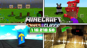 Descargar la última versión de minecraft mod apk para android explora el mundo de los bloques y haz lo que quieras. Minecraft Pe 1 16 210 50 Caves Ciffs On Android Minecraft Mods Skins Mcpe For Android V 2021 G