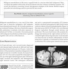By the time most people realize they have mesothelioma, the disease has usually progressed to a point where treatment options are limited. Computed Tomography Of The Testis Shows One Heterogeneous Tumor Arrow Download Scientific Diagram