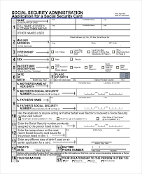 Maybe you would like to learn more about one of these? Free 9 Sample Social Security Application Forms In Pdf