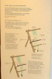 Info Diagram On The Warp Weighted Loom At The Deutsches Museum Weaving Loom Diy Tablet Weaving Diy Weaving