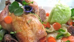 Cornish Game Hen With Cabbage Le Cordon Bleu Style Cornish Game Hen Food Winter Dishes