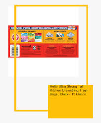 Hefty strong tall kitchen trash bags, unscented, 13 gallon, 120 count. Hefty Ultra Strong Tall Kitchen Drawstring Trash Bags Printing Hd Png Download Kindpng