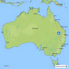 Townsville ist die zweit größte stadt in queensland nach brisbane. Stepmap Sydney Townsville Landkarte Fur Australien