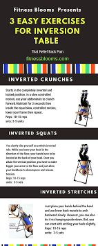 Inversion Table Exercises Help A Great To Keep You Fit And Healthy However You Can Decompress And Relax On The Table Inversion Table Inversions Easy Workouts
