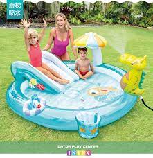 Kolam renang mini anak, harga mainan kolam renang anak, kolam renang anak plastik murah, harga kolam renang anak merk intex, harga kolam renang anak. Intex Kolam Plastik Anak Anak Dengan Slide Buaya Tiup Kolam Renang Anak Merangkak Kolam Dapat Menyemprotkan Ikan Kolam Renang Perlengkapannya Aliexpress